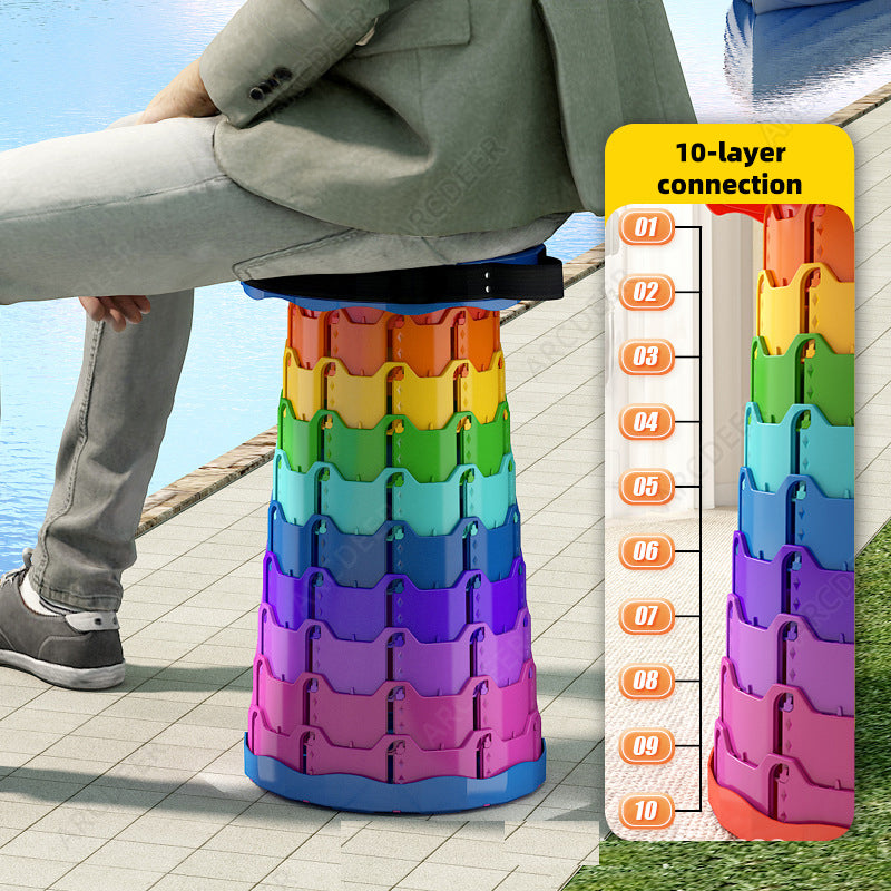 Adjustable Folding Camping Stool